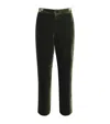 L'agence Velvet Rebel Straight Trousers In Green