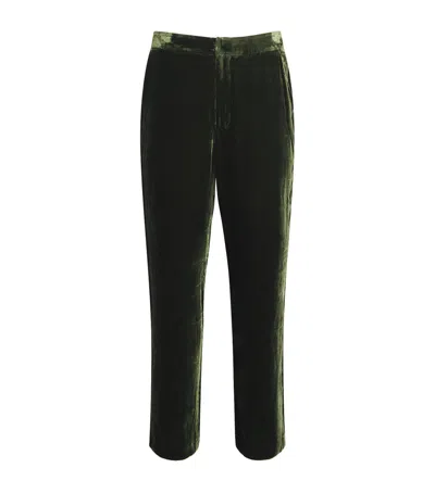 L'AGENCE VELVET REBEL STRAIGHT TROUSERS