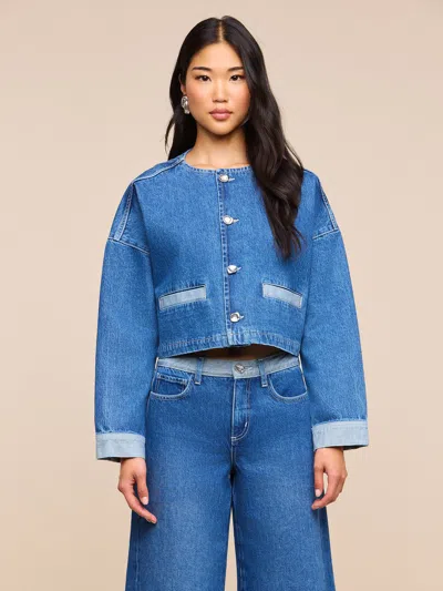 L'agence Verona Jean Jacket In Blue