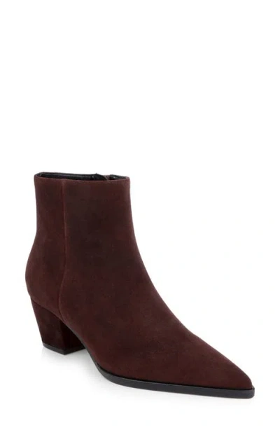 L'agence Vesey Pointed Toe Bootie In Mahogany