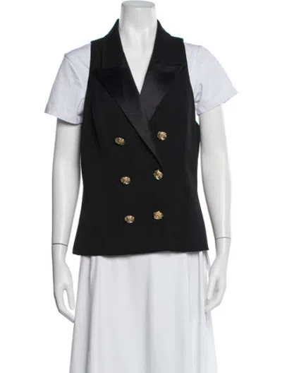 Pre-owned L'agence Vest In Black