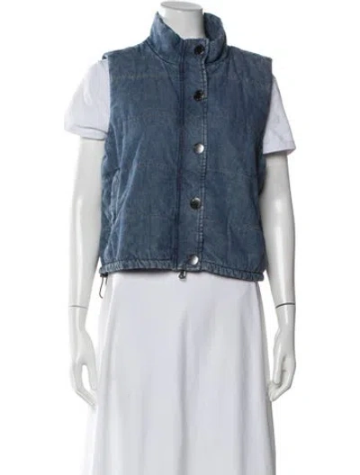 Pre-owned L'agence Vest W/ Tags In Blue