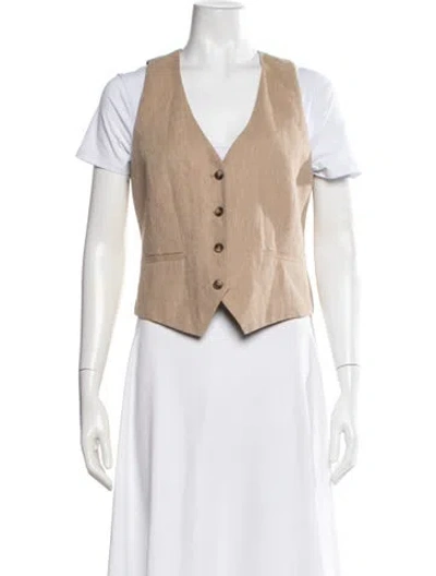 Pre-owned L'agence Vest W/ Tags In Neutrals