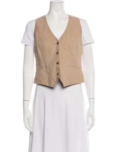 Pre-owned L'agence Vest W/ Tags In Neutrals