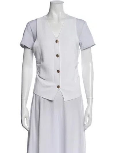 Pre-owned L'agence Vest In White