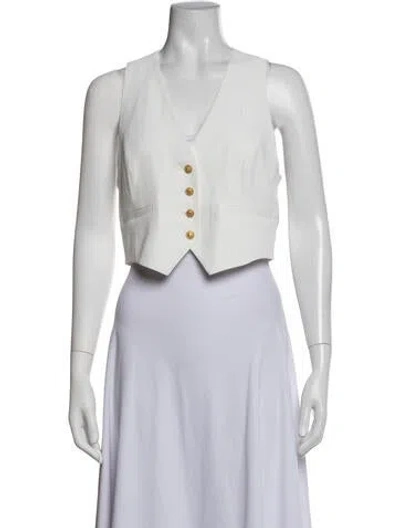 Pre-owned L'agence Vest In White