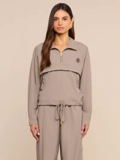 L'agence Vex Cropped Windbreaker In Light Cardamom