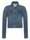 L'agence Vianney Hi-lo Buttoned Jacket In Blue