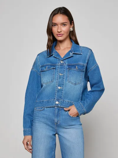 L'agence Vianney Jean Jacket In Blue