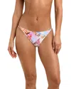 L'agence Violet Postcard Print String Bikini Bottom In Multi