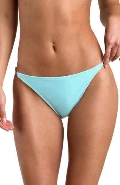 L'agence Violet Ring Solid Bikini Bottom In Blue