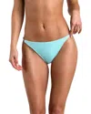 L'agence Violet Ring Solid Bikini Bottom In Blue