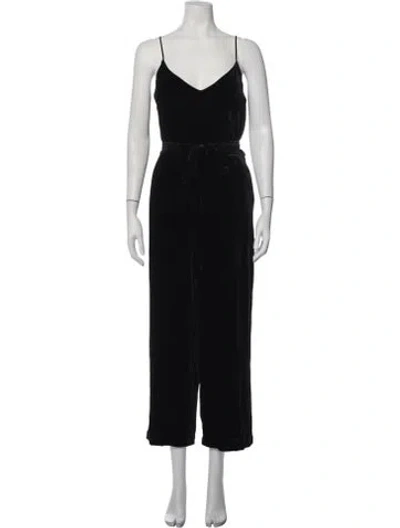 Pre-owned L'agence V-neck Jumpsuit W/ Tags In Black