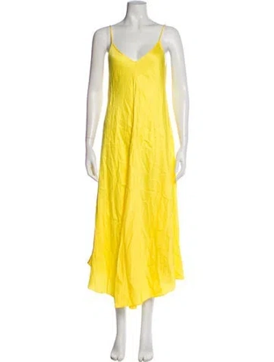 Pre-owned L'agence V-neck Long Dress W/ Tags