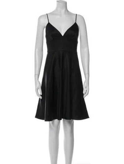 Pre-owned L'agence V-neck Mini Dress In Blue