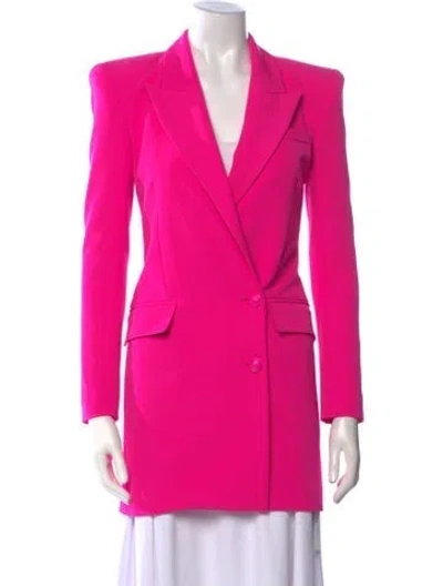 Pre-owned L'agence V-neck Mini Dress In Pink