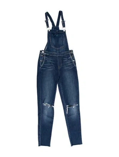 Pre-owned L'agence V-neck Overalls In Blue