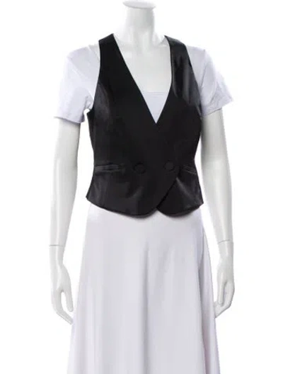 Pre-owned L'agence V-neck Sleeveless Top W/ Tags In Black