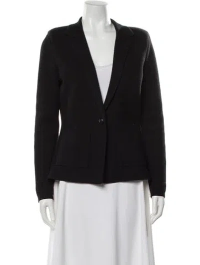 Pre-owned L'agence V-neck Sweater In Black