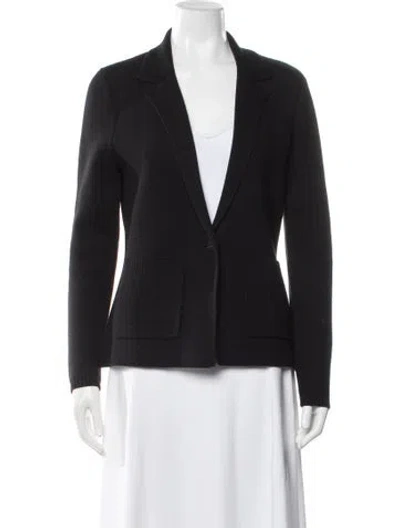 Pre-owned L'agence V-neck Sweater In Black