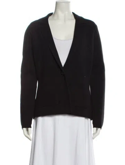 Pre-owned L'agence V-neck Sweater In Black