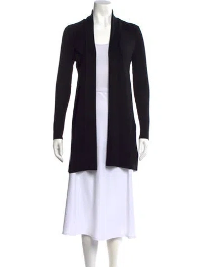 Pre-owned L'agence V-neck Sweater In Black