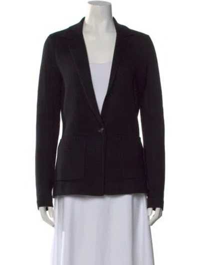 Pre-owned L'agence V-neck Sweater In Black