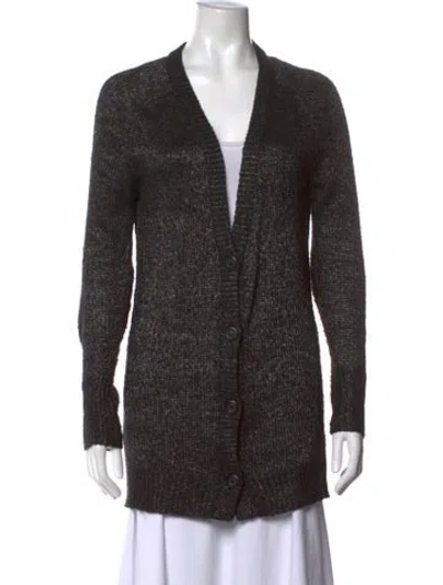 Pre-owned L'agence V-neck Sweater In Black