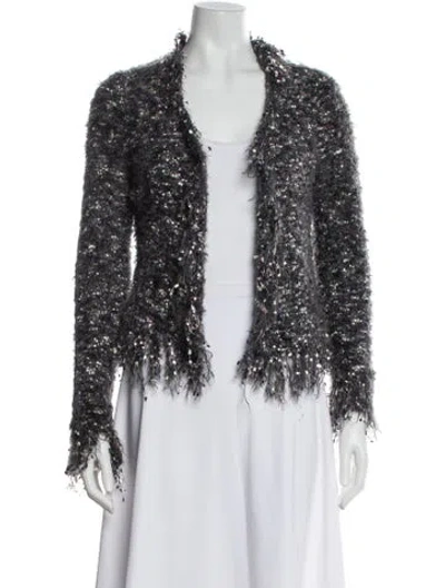 Pre-owned L'agence V-neck Sweater In Blue