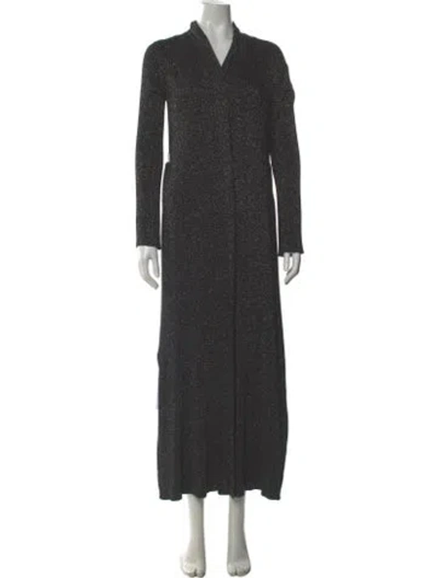 Pre-owned L'agence V-neck Sweater In Gray