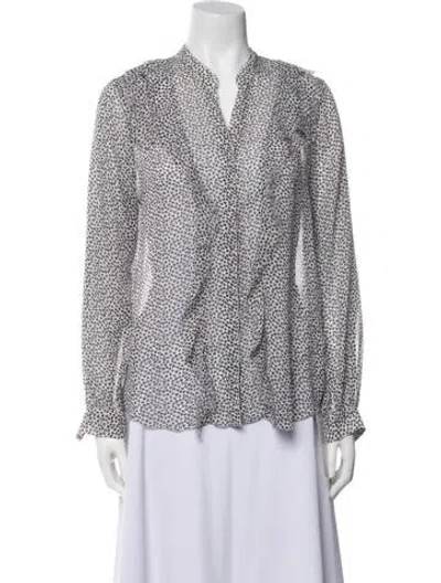 Pre-owned L'agence V-neck Sweater In Multi