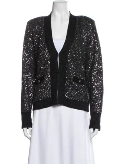 Pre-owned L'agence V-neck Sweater In Multi