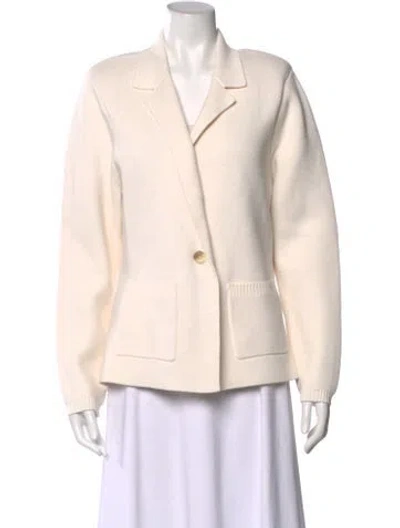 Pre-owned L'agence V-neck Sweater In Neutral