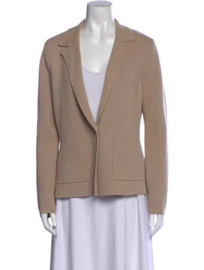 Pre-owned L'agence V-neck Sweater In Neutral