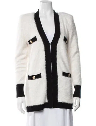 Pre-owned L'agence V-neck Sweater In Neutrals