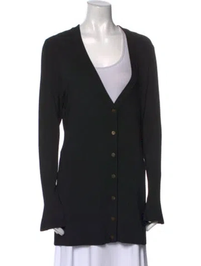 Pre-owned L'agence V-neck Sweater W/ Tags In Black