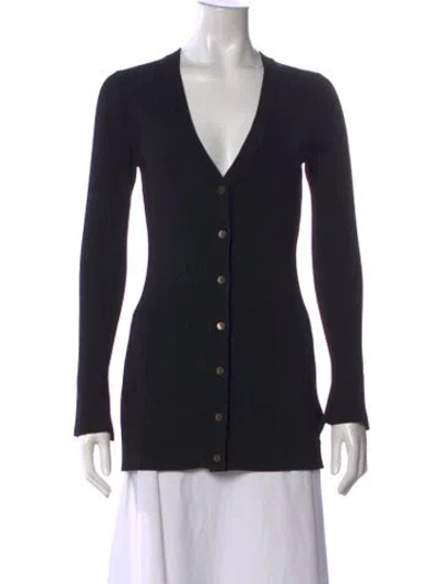 Pre-owned L'agence V-neck Sweater W/ Tags In Black