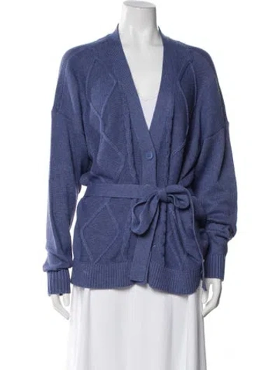 Pre-owned L'agence V-neck Sweater W/ Tags In Blue