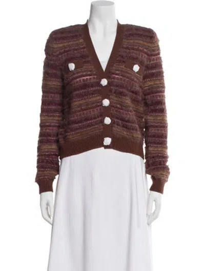 Pre-owned L'agence V-neck Sweater W/ Tags In Multi