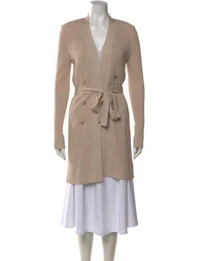 Pre-owned L'agence V-neck Sweater W/ Tags In Neutral