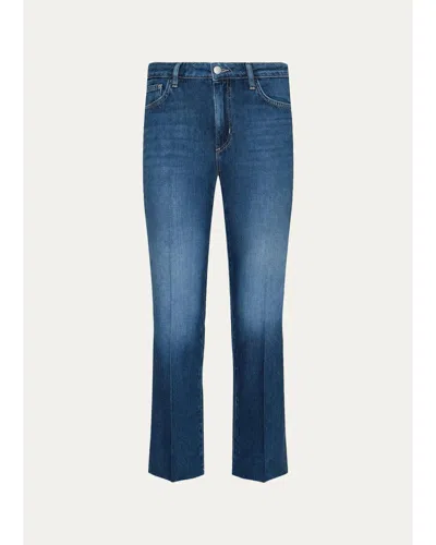 L'agence Wanda High-rise Cropped Wide-leg Jeans In Blue