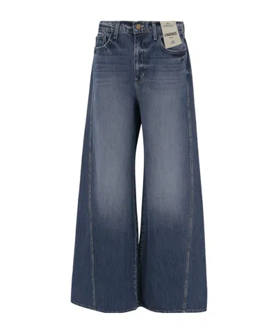 L'agence Wide-leg Jeans In Blue