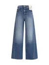 L'agence Wide-leg Jeans In Blue
