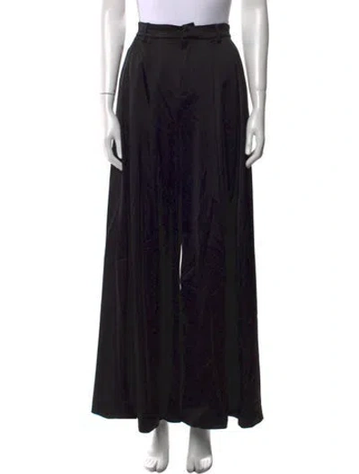 Pre-owned L'agence Wide Leg Pants In Black