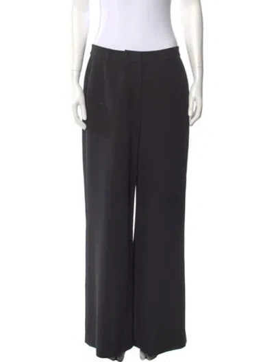 Pre-owned L'agence Wide Leg Pants In Black
