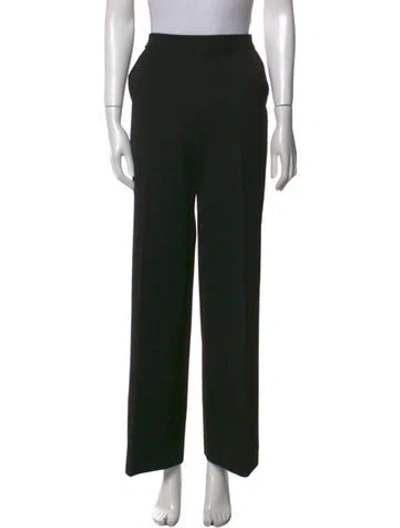 Pre-owned L'agence Wide Leg Pants In Black