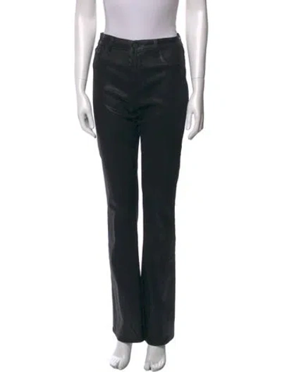 Pre-owned L'agence Wide Leg Pants In Black