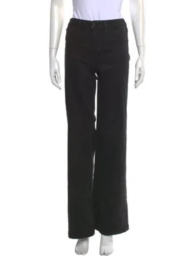 Pre-owned L'agence Wide Leg Pants In Black