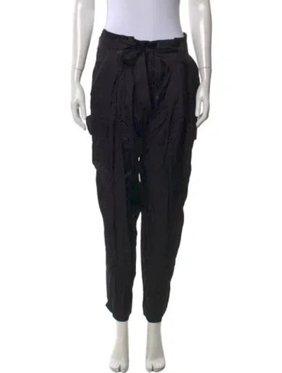 Pre-owned L'agence Wide Leg Pants In Black