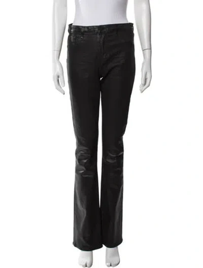 Pre-owned L'agence Wide Leg Pants In Black